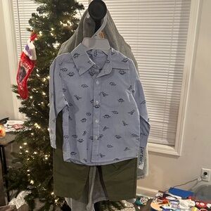 Carter's Blue and Green Kids Matching Set